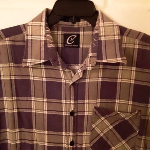 Soft flannel shirt size large from Claudio Nucci - Picture 3 of 6